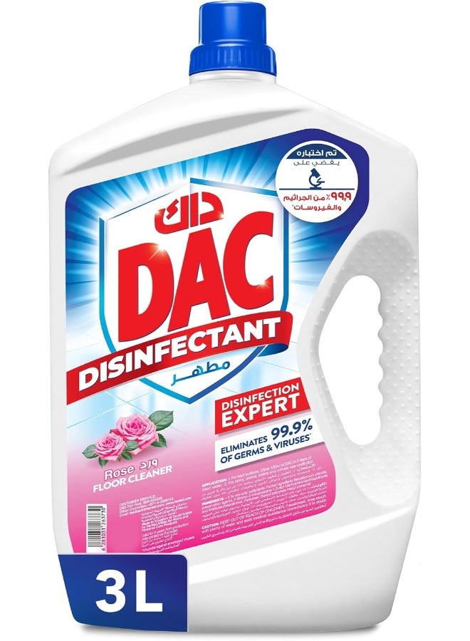 Dac DAC Disinfectant Rose 3Lt  - Image 1