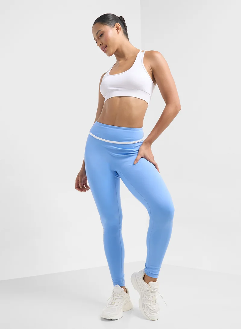 FRWD High Rise Seamless Leggings With Contrast Trim