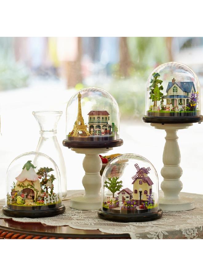 Bluejw Wise House Diy Hut Handmade Three-dimensional Small House Rotating Music Model Toy Creative Female Birthday Gift - Image 2
