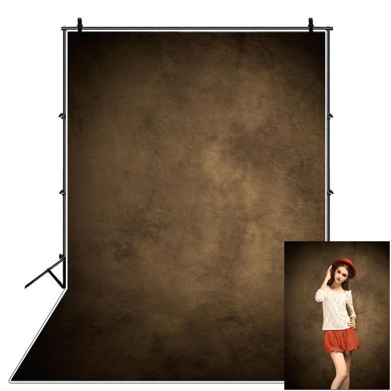 6x8ft Vinyl Texture Abstract Background Character Photo Backdrop Professional Portrait Photography Studio Booth Props Dark Brown