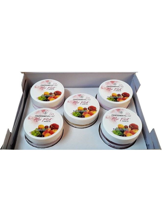 professional feel - Gold + Mix Fruit Facial Kit Combo (250 + 250 Gm) (Set Of 5) - Image 1
