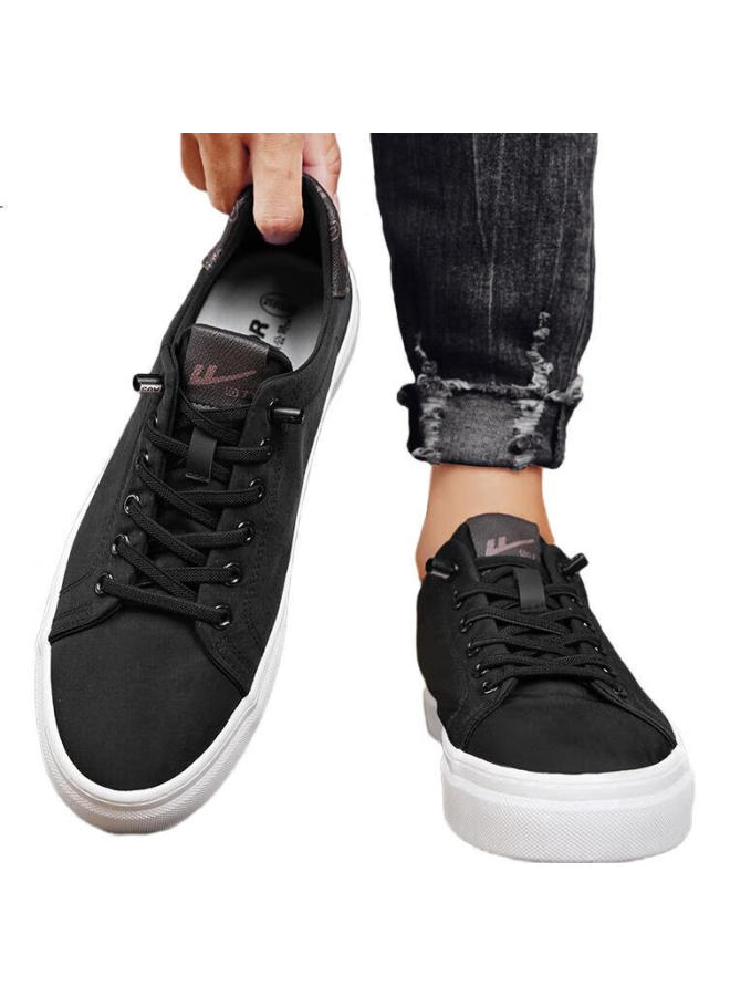 Pull Back Warrior Men'S Slip-On Casual Shoes With Soft Breathable Sole H413T Black Size 39 - Image 2