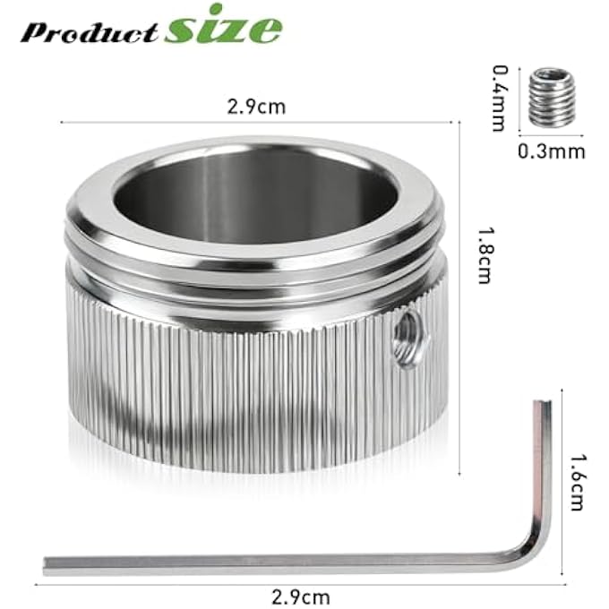 1 X 304 STAINLESS STEEL HEATING VALVE ADAPTER, RADIATOR VALVE THERMOSTAT HEAD WITH STRIPS, M30 X 15 RA/RAV INTERFACE ADAPTER ON - Image 3