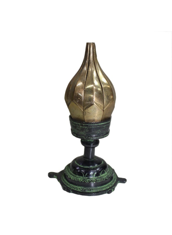 Vintage Style Brass Lotus Flower Decorative Candle Holder Stand for Living Room, Home Decor, Home Temple, Gift, and Pooja 01 - Image 1