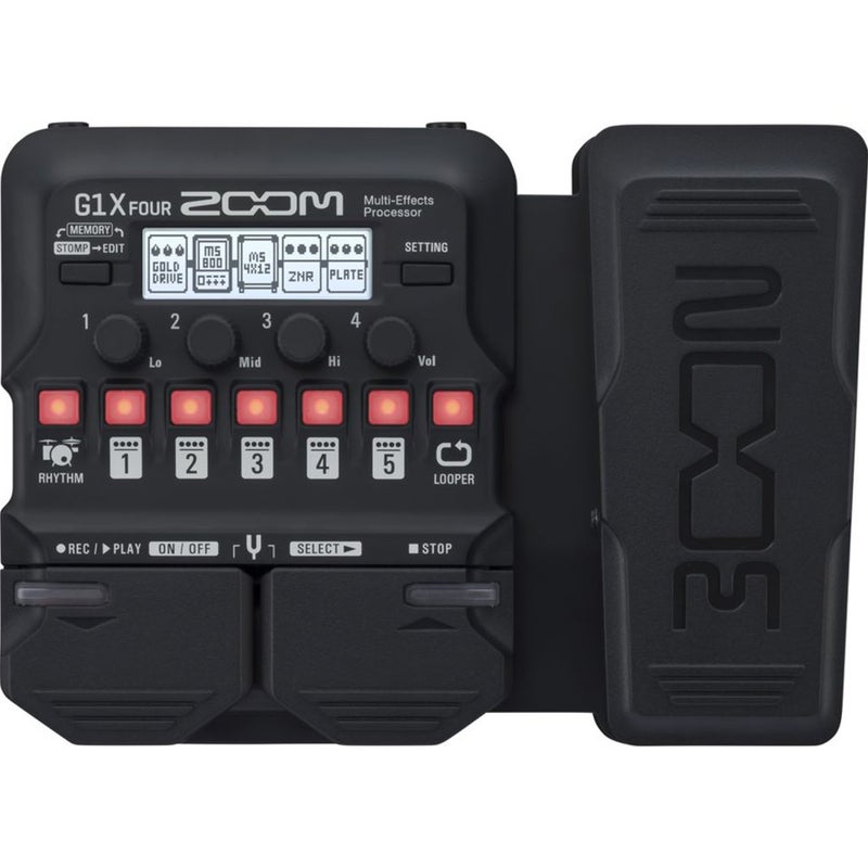 Zoom G1XFOUR Multi-Effects Processor with Expression Pedal - Image 1