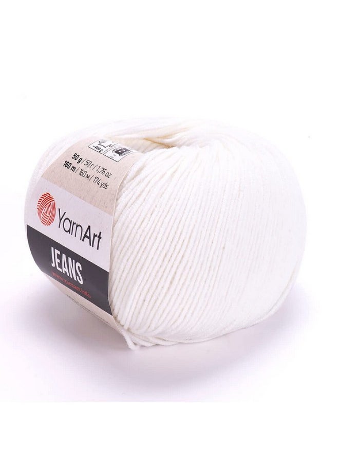 Yarnart Jeans Yarn Amigurumi Cotton Yarn Cotton Yarn Crocheting Knitting Yarn Amigurumi Cotton Yarn Turkish Yarn 55% Cotton 45% Pac (Poliacrylic) Color (1) - pzsku/Z4165599137EE68635F56Z/45/_/1724479212/c7955e77-f8ab-4cbe-a5bb-2064b57ee69f