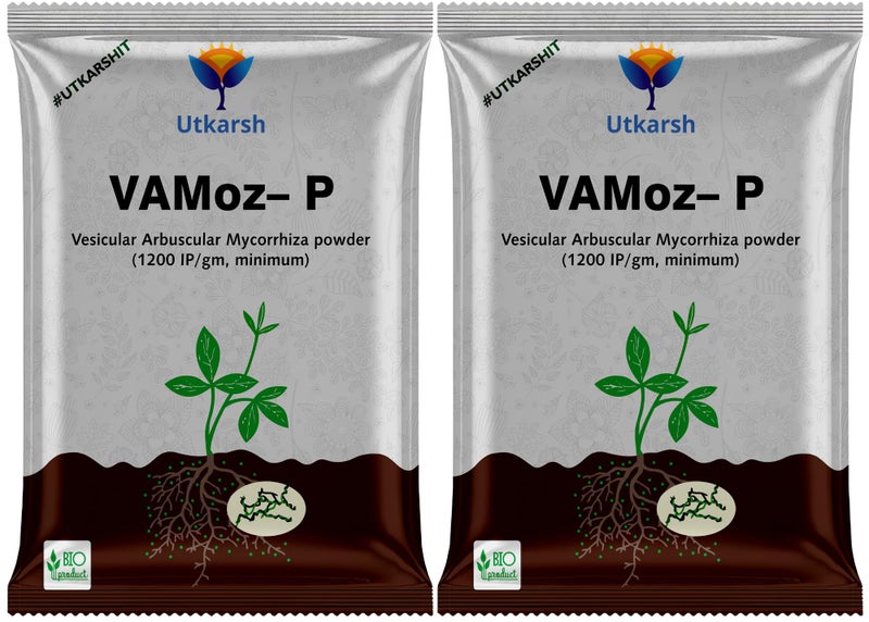 Utkarsh Mycorrhiza with 1200 IP/gm Bio Fertilizers for Healthy Plants, Vigorous Stem Girth, Enhances Nutrient Absorption, Water Uptake & Soil Aeration | VAMoz-P (1 Kg; Pack of 1) - Image 1