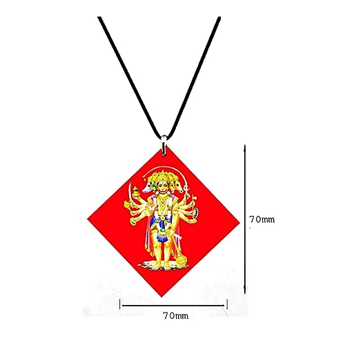 AFH Lord Panchamukhi Hanuman Nazar Suraksha Red Interior Car Hanging Ornament - Image 2
