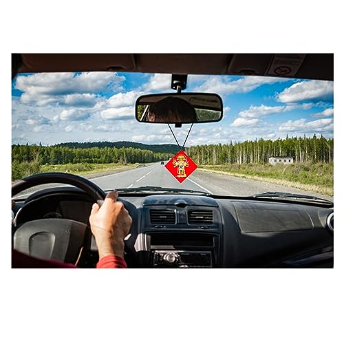 AFH Lord Panchamukhi Hanuman Nazar Suraksha Red Interior Car Hanging Ornament - Image 3