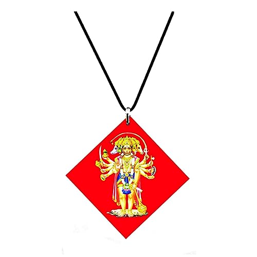 AFH Lord Panchamukhi Hanuman Nazar Suraksha Red Interior Car Hanging Ornament - Image 1