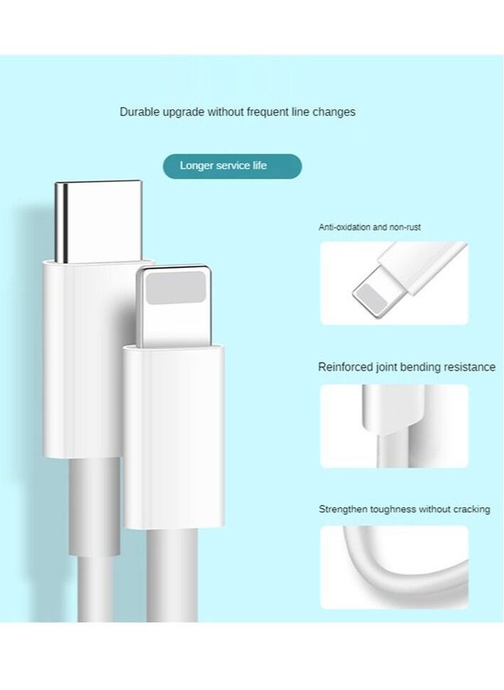 Raxoom Fast Charging Cable Compaible for iPhone 13/12/11/pro/pro max/Mini/iPad Type C to Apple Cable - Image 1