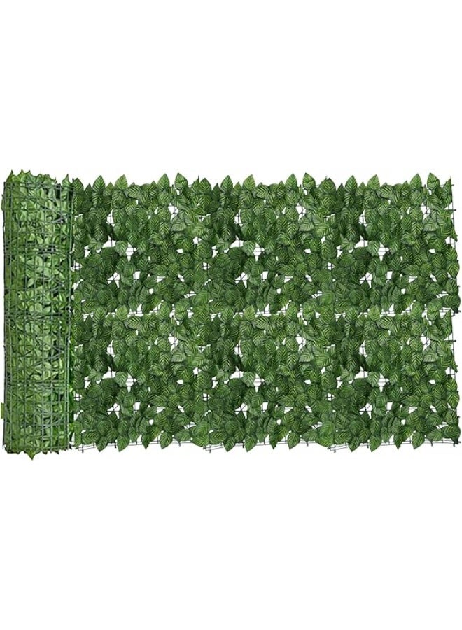 Ivy Leaf Screening Roll, Privacy Fence Screen, Artificial ivy Hedge Fence, Artificial Ivy Vine Leaf Decoration for Outdoor Decor, Garden screen (3m x 0.5m) - Image 1