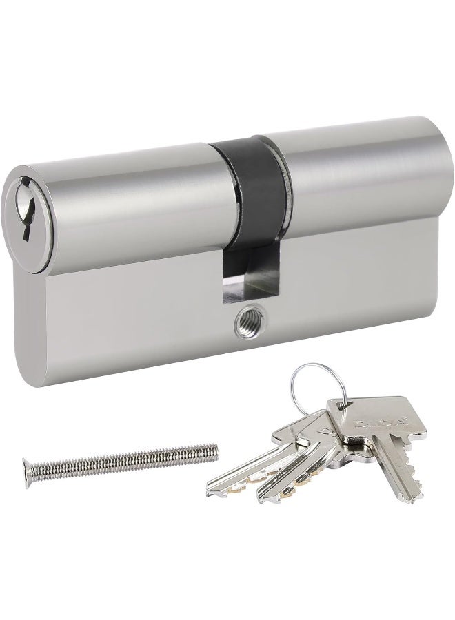 Biella Brass Cylinder Lock Barrel Profile Lock With 3 Keys Lock Anti-Rust Suitable For Wooden Doors, Aluminum Doors (Lock Cylinder, 60Mm) - Image 1