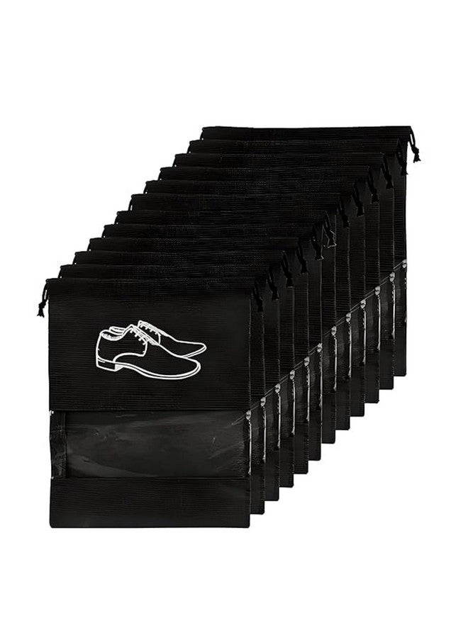 Solitude Shoe Bag for Travel & Storage Travel Organizer for Women & Men Travel Shoe Organizer Dustproof Shoe Bags Pouches Travel Shoe Cover with Transparent Window for Travelling - Pack of 30 - Image 1