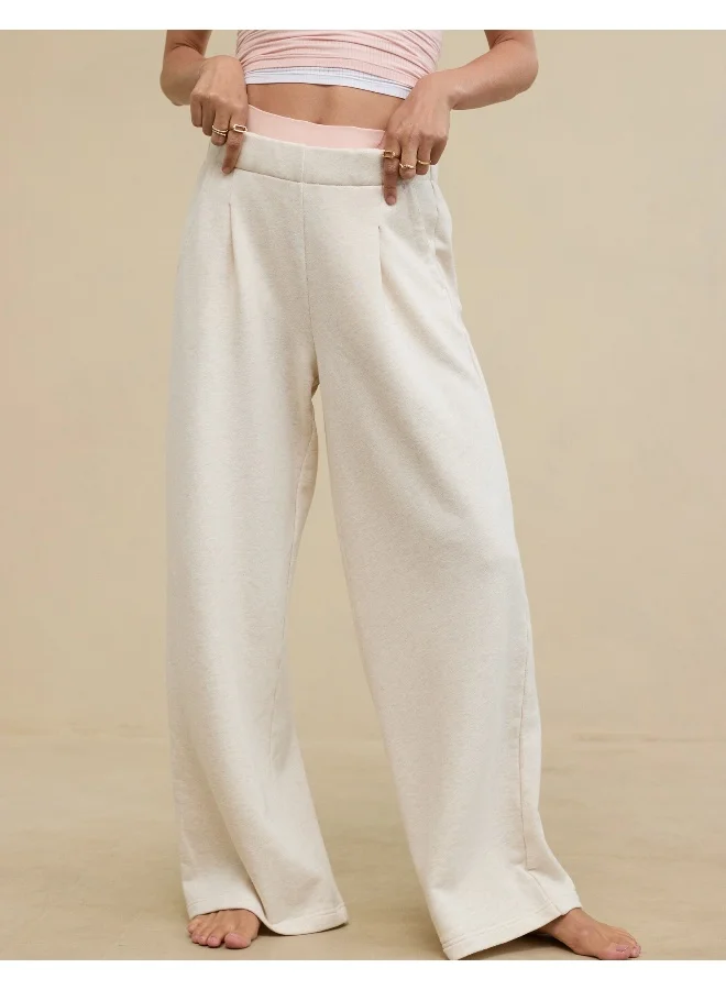 Aerie High Waist Wide Leg Pants
