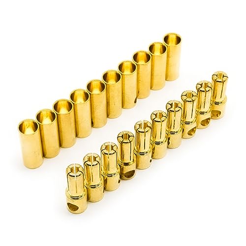 SpeedyFPV 10 Pairs 5.5mm Bullet Connector Banana Plug 100A Rated Male and Female Sets - Image 2