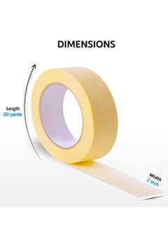 MARKQ Automotive Masking Tape 2 inch x 20 yards Refinish Auto Body Paint Tape for Cars Vehicles Auto Paint Supplies [6 Rolls]  - Image 2