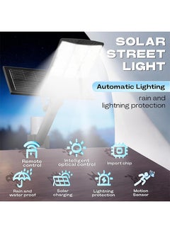 Sunbmebge 5000W Solar Street Lights Outdoor,Commercial Solar Parking Lot Lights Dusk to Dawn IP67,Solar Outdoor Light with Motion Sensor and Remote Control,Solar Security Flood Lights for Yard,Basketball Court  - Image 2