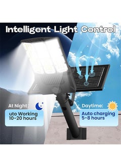 Sunbmebge 5000W Solar Street Lights Outdoor,Commercial Solar Parking Lot Lights Dusk to Dawn IP67,Solar Outdoor Light with Motion Sensor and Remote Control,Solar Security Flood Lights for Yard,Basketball Court  - Image 4