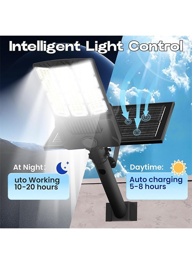 Sunbmebge 5000W Solar Street Lights Outdoor,Commercial Solar Parking Lot Lights Dusk to Dawn IP67,Solar Outdoor Light with Motion Sensor and Remote Control,Solar Security Flood Lights for Yard,Basketball Court  - Image 4