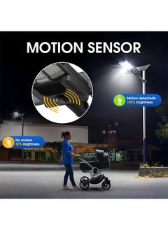 Sunbmebge 5000W Solar Street Lights Outdoor,Commercial Solar Parking Lot Lights Dusk to Dawn IP67,Solar Outdoor Light with Motion Sensor and Remote Control,Solar Security Flood Lights for Yard,Basketball Court  - Image 5
