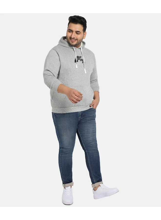 Instafab Plus Instafab Plus Men's Grey Open Mind Hoodie