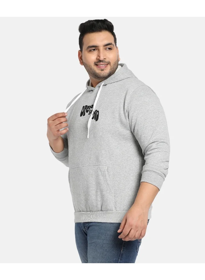 Instafab Plus Instafab Plus Men's Grey Open Mind Hoodie
