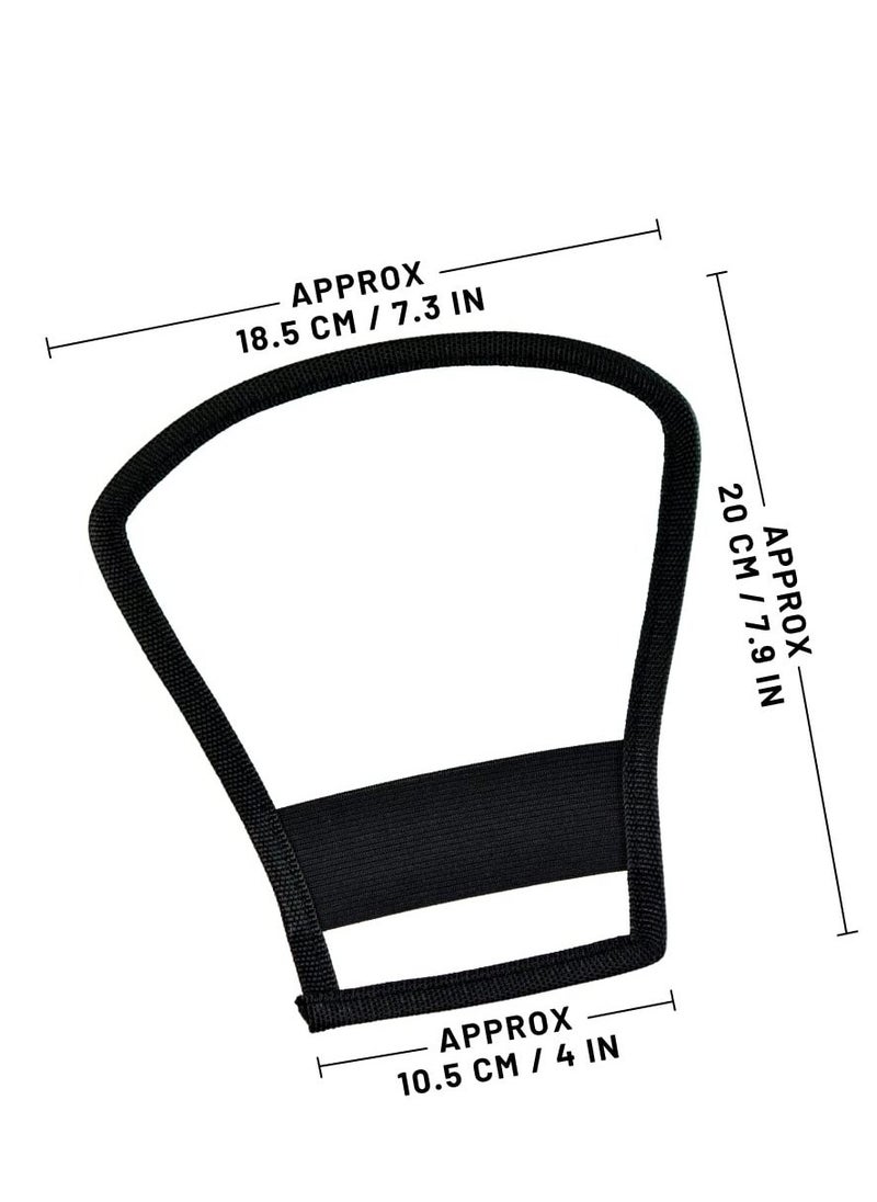 KASTWAVE - Flash Diffuser, 2 Pack with Elastic Band 2-side White/Silver Curved Flash Reflector SLR External Flash Baffle Soft Cover Suitable for All External Flashes - Image 1