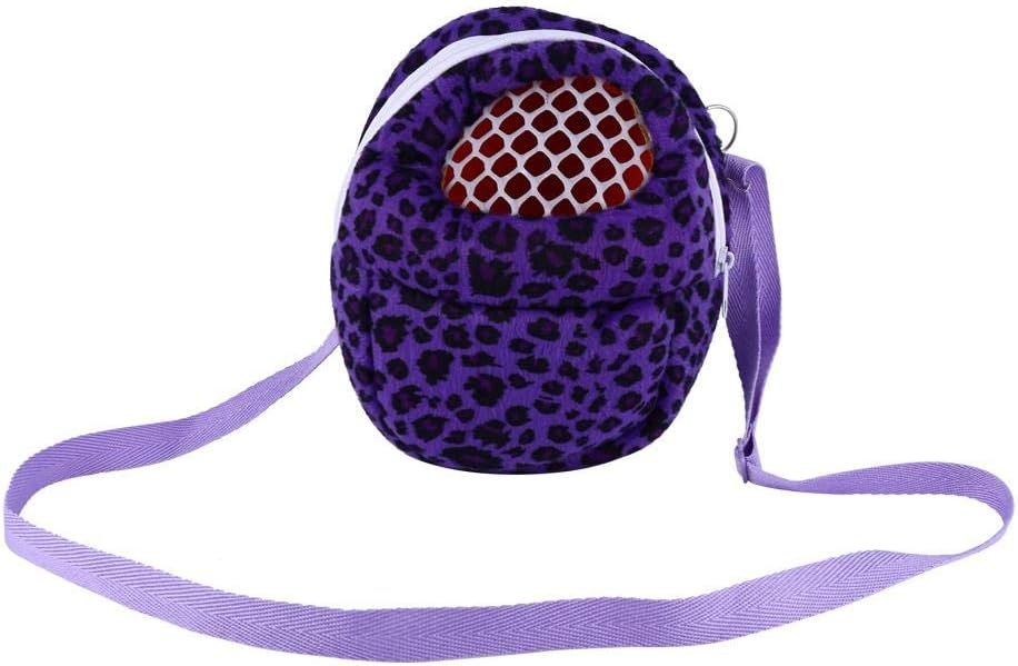 Breathable Small Pet Carrier Bag Animal Outgoing Bag with Shoulder Strap Portable Travel Handbag Backpack for Hedgehog Hamster Mouse Rat Sugar Glider Squirrel Chinchilla Rabbit