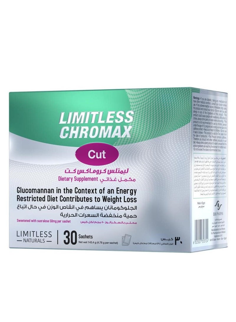LIMITLESS Limitless Chromax Cut - Weight Management Support 30 Sachets  - Image 1