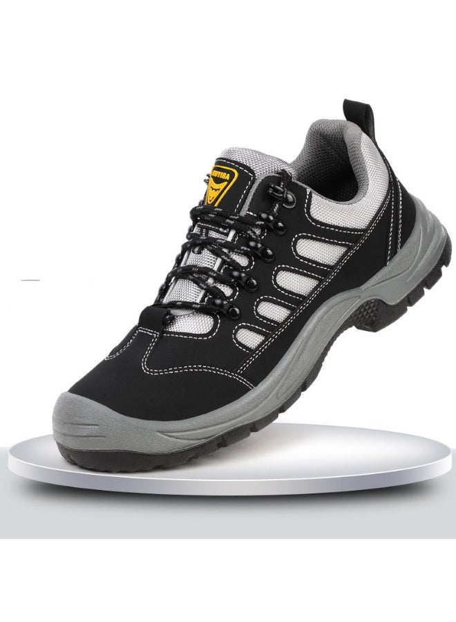 NIBEMINENT Men's Safety Shoes Steel Toe Caps Anti Smashing Protection Shoes Anti-puncture Work Boots Slip-Resistant Breatheable Non-slip - Image 1