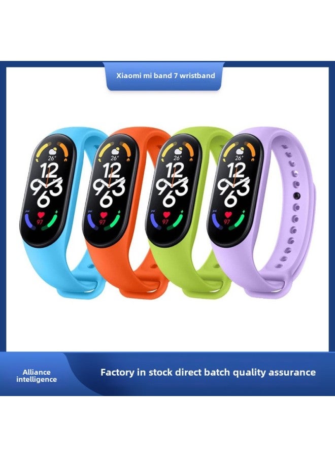 Suitable For Mi Band 7 Strap Mi7/6/5/4/3 Generation Mi Band 7 Strap Mi Band 7 Strap-Color:Lotus Root Pink  - Image 2