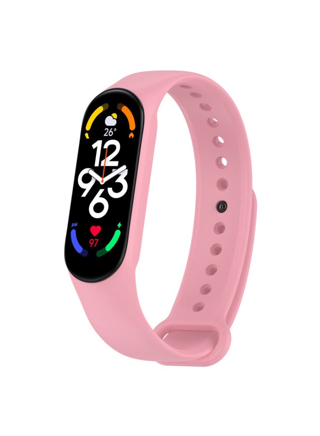 Suitable For Mi Band 7 Strap Mi7/6/5/4/3 Generation Mi Band 7 Strap Mi Band 7 Strap-Color:Lotus Root Pink  - Image 3
