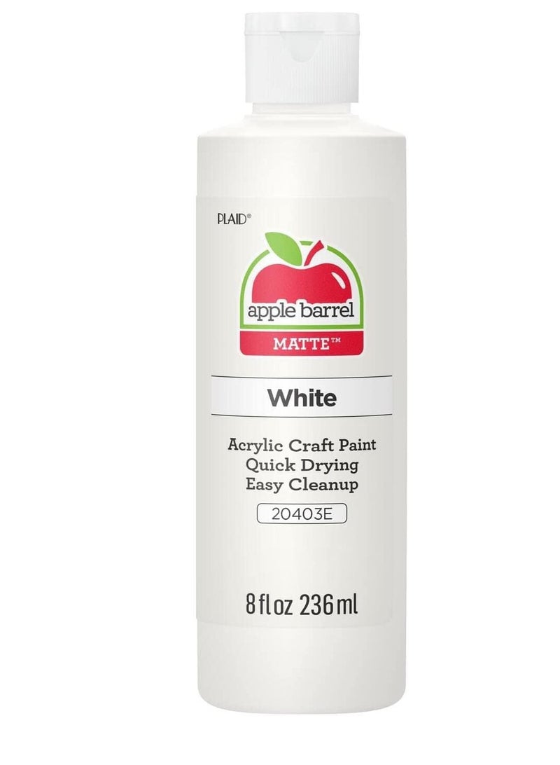 Apple Barrel Apple Barrel Acrylic Paint in Assorted Colors (8 Ounce), 20403 White  - Image 1