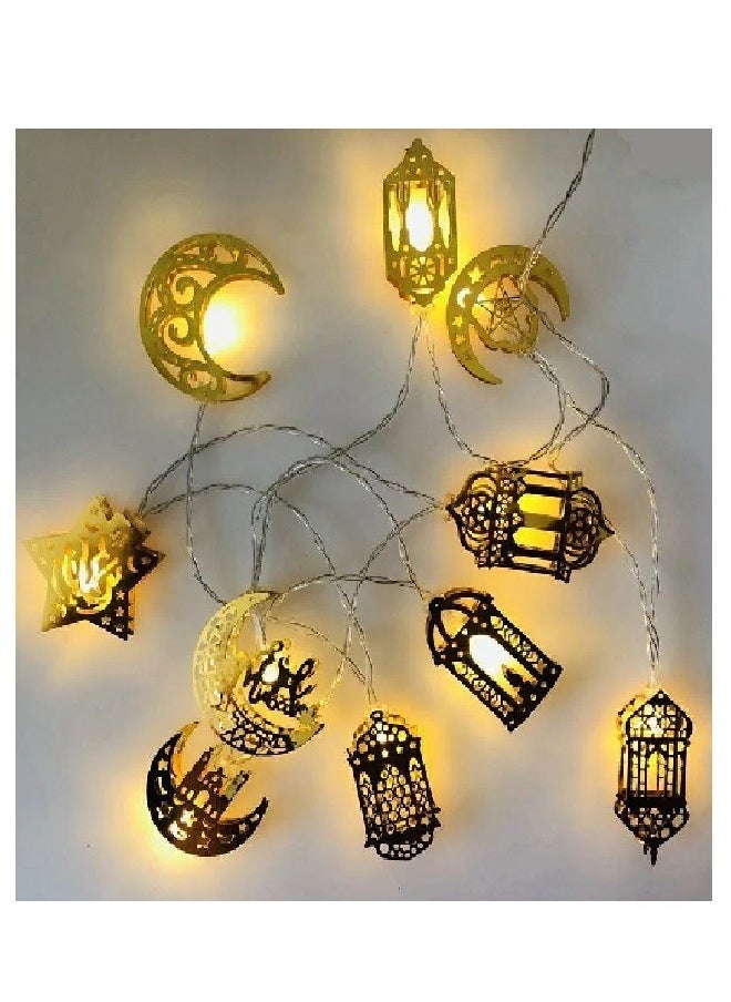 ماركة غير محددة - فرع نور ليد زينة رمضان - ذهبي - Image 1