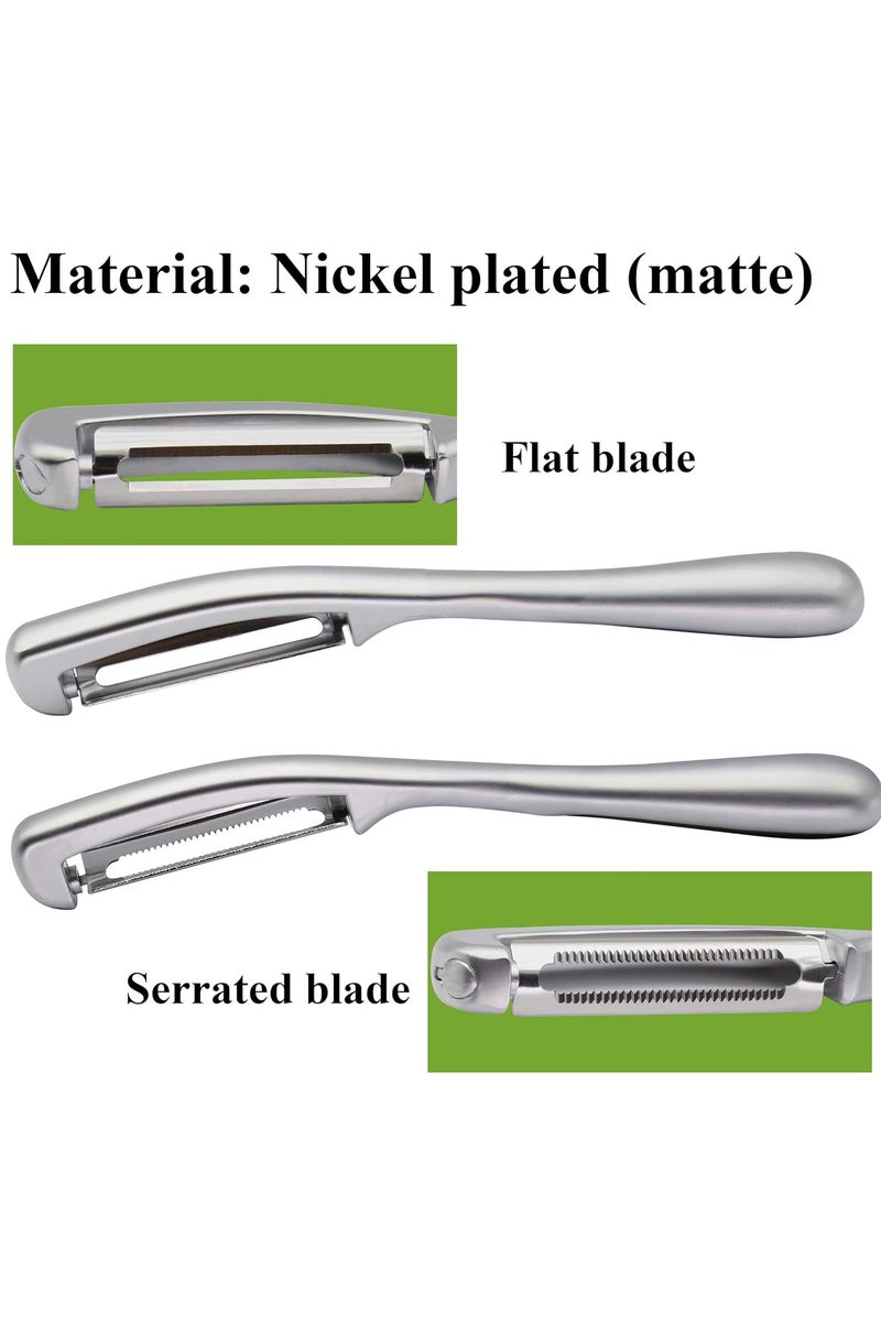 مجموعة من 2 مقشرة مطبخ – شفرة من الستانلس ستيل - Image 4