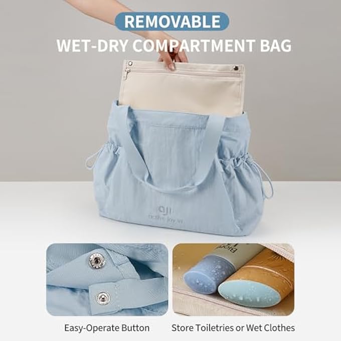 rayihni AJI Tote Bag Gym Tote Tote Bags Women  Large Laptop Tote Bag Fit 156 Inch  Travel Bag Casual Tote Crossbody Womens Handbags  Shoulder Bags  WaterResistant Sports Bag - Image 4