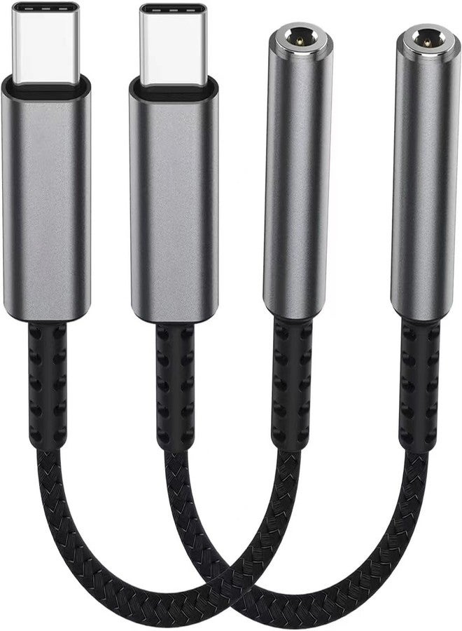 Subynanal USB C to Lightning Headphone Audio Adapter,Lighting to USBC Adaptor with Earphone &Charge,Type to iPhone Converter (2pack-C to 3.5mm Audio Adapter) - Image 1