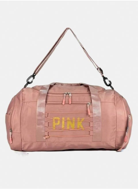 Talha Gym Bag, Travel Bag Sport Duffel Bag with Wet Pocket, Gym Duffle Bag Foldable Men Women Travel Fitness Holdall Barrel Sports Overnight Weekender Bags for Gym Travel Swimming (pink)