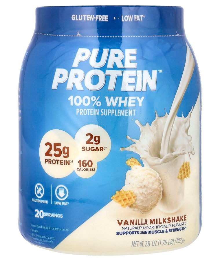100% Whey Protein Vanilla Milkshake 1.75 lb (793 g)