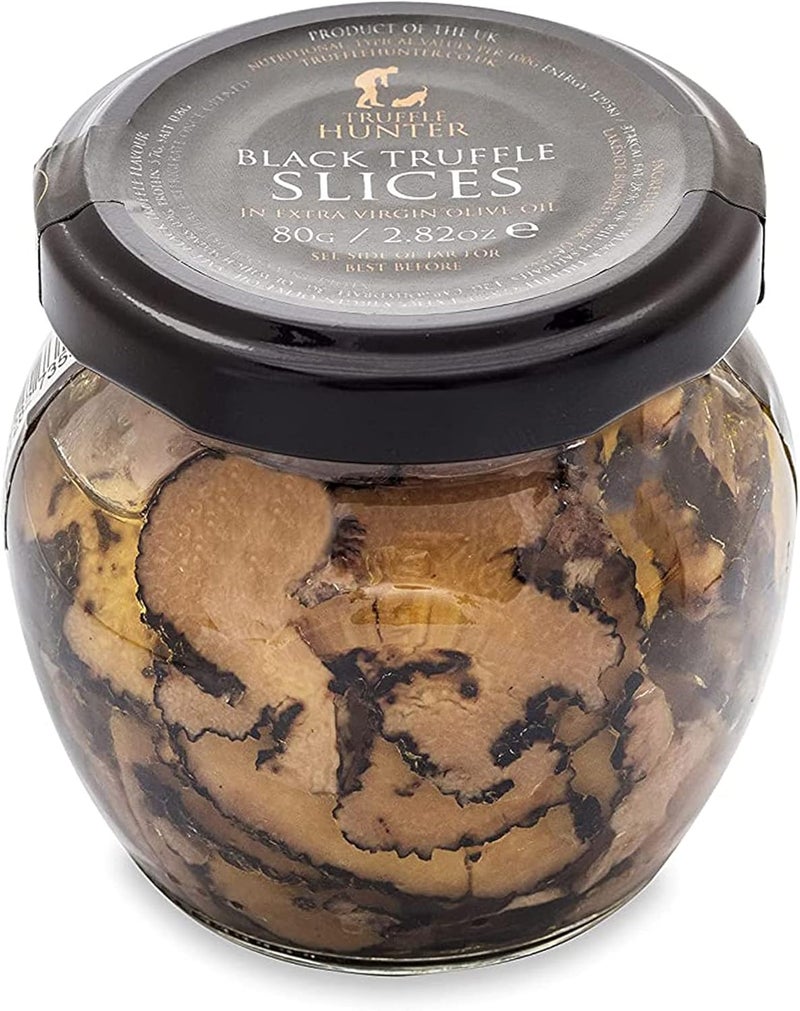 TRUFFLE HUNTER TruffleHunter Premium Black Truffle Slices in Extra Virgin Olive Oil - 80g - Image 1