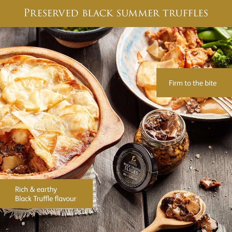 TRUFFLE HUNTER TruffleHunter Premium Black Truffle Slices in Extra Virgin Olive Oil - 80g - Image 2