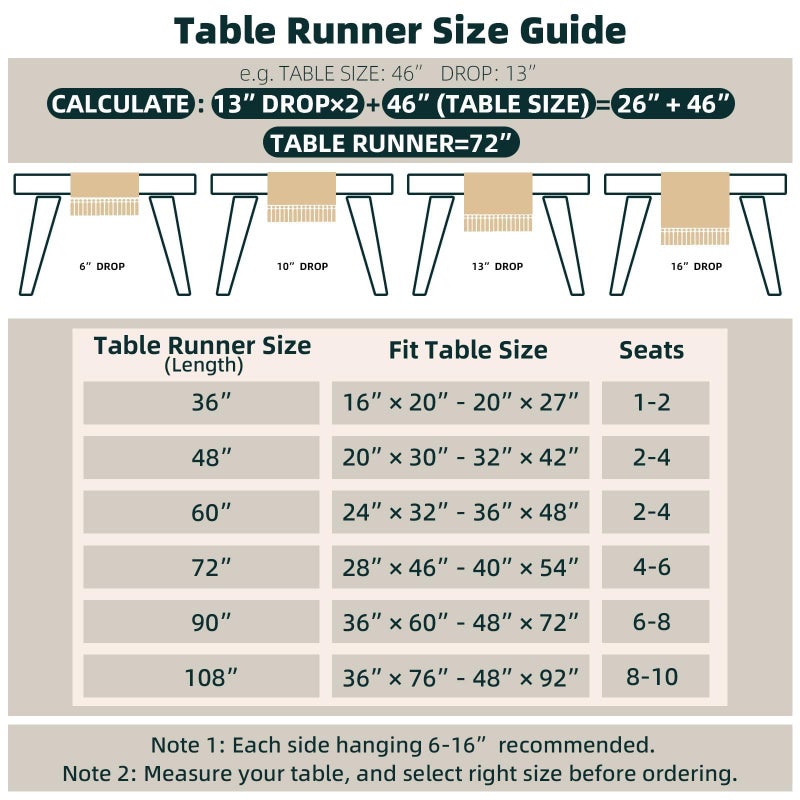 FEXIA Boho Table Runner with Tassels 60 Inches Long Christmas Thanksgiving Farmhouse Rustic Cream & Brown Macrame Table Runner for Home Dining Bedroom Bridal Shower Decor(12x60 Inches) - Image 3
