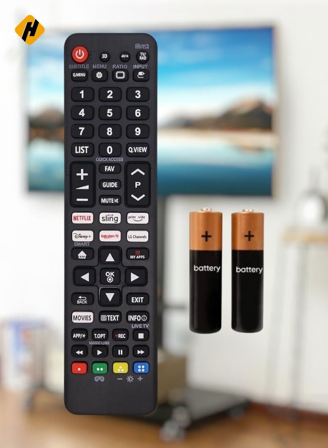 HuHa New LG TV Remote Control, LG Smart TV Remote with Six Quick Access Buttons for LCD, LED, UHD, QLED TVs, Guaranteed Performance, Three-Year Warranty with Battery - Image 1
