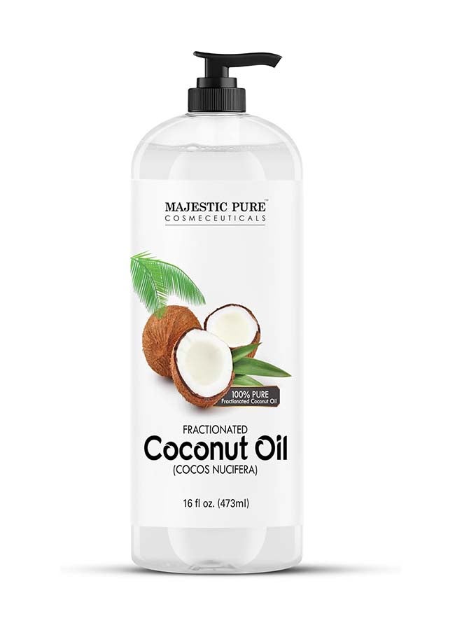 Majestic Pure Fractionated Coconut Oil | Relaxing Massage Oil For Massage Therapy | Liquid Coconut Oil For Diluting Essential Oils | Coconut Oil For Skin, Lip, Body, Hair Oil, Moisturizer | 473 Ml - Image 1