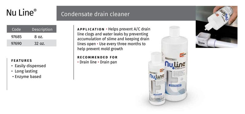 Rectorseal FAST SHIPPING! (4)-Pack NuLine HVAC Condensate Nu-Line Drain Cleaner , 8 ounce - Image 4