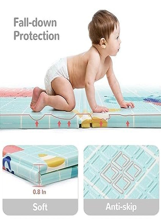 RIGJAK Baby Folding Play mat, Reversible Play mats for Kids, Baby Carpet, Playmat for XPE BPA Free Crawling Baby, Extra Large Fordable Foam Baby Play Mat (200 x 150 cm, 8 MM Thickness) (Alphabet) - Image 3