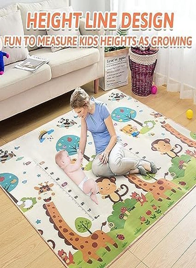 RIGJAK Baby Folding Play mat, Reversible Play mats for Kids, Baby Carpet, Playmat for XPE BPA Free Crawling Baby, Extra Large Fordable Foam Baby Play Mat (200 x 150 cm, 8 MM Thickness) (Alphabet) - Image 2