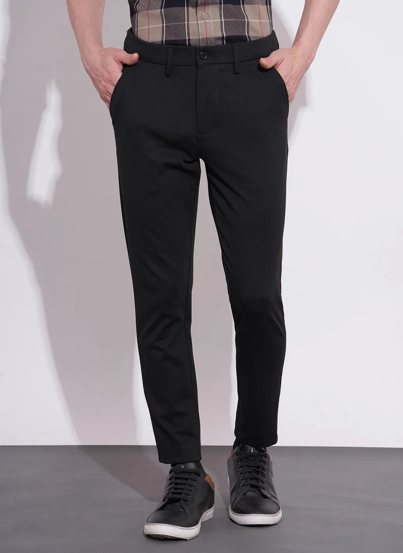 Being Human Men Slim Fit Mid-Rise Plain Chinos Trousers