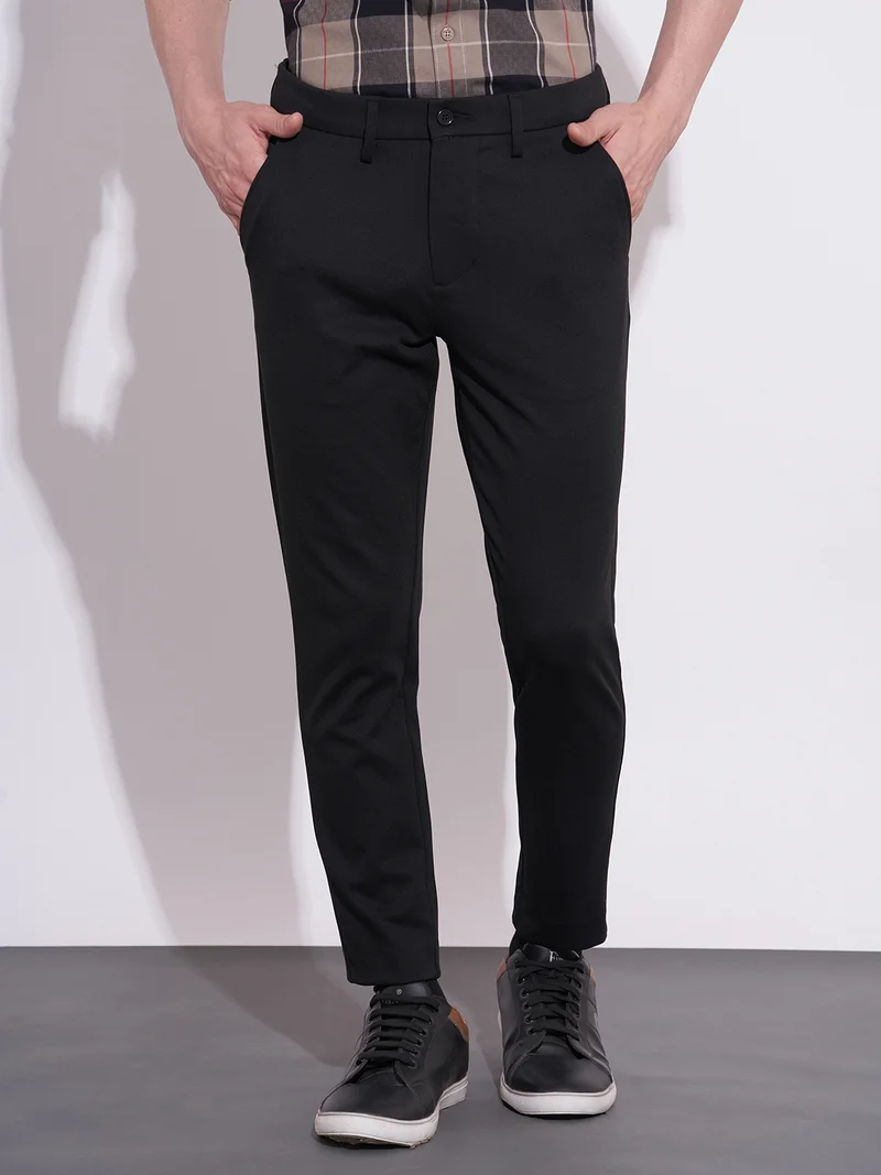 Being Human Men Slim Fit Mid-Rise Plain Chinos Trousers